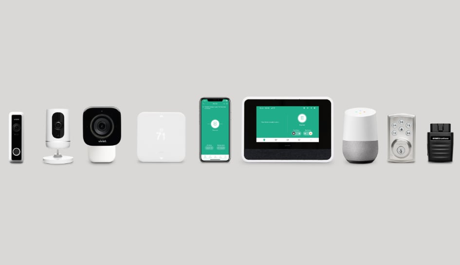 Vivint home security product line in Worcester